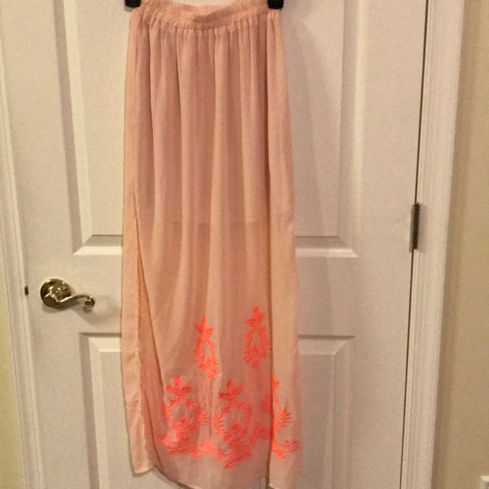 Summery Sheer Maxi Skirt